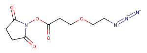 Azido-PEG1-NHS ester Chemical Structure