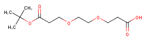 Acid-PEG2-C2-Boc Chemical Structure