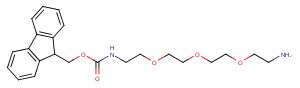 Fmoc-NH-PEG3-C2-NH2 Chemical Structure