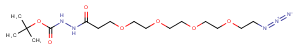 Azido-PEG4-hydrazide-Boc Chemical Structure
