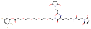 1426164-53-5 Bis-Mal-Lysine-PEG4-TFP ester Chemical Structure