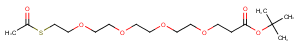 S-acetyl-PEG4-Boc Chemical Structure
