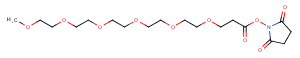 m-PEG6-NHS ester Chemical Structure