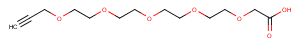 Propargyl-PEG4-CH2COOH Chemical Structure