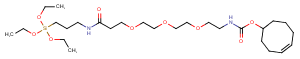 TCO-PEG3-amide-C3-triethoxysilane Chemical Structure