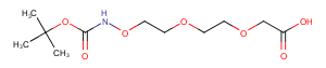 Boc-Aminooxy-PEG2-CH2COOH Chemical Structure