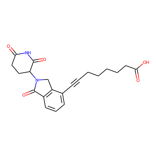 Lenalidomide-acetylene-C5-COOH Chemical Structure