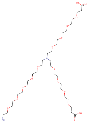 N-(Amino-PEG5)-N-bis(PEG4-acid) Chemical Structure