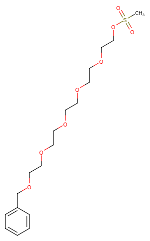 Benzyl-PEG5-Ms Chemical Structure