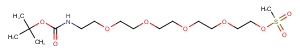 Boc-N-Amido-PEG5-Ms Chemical Structure