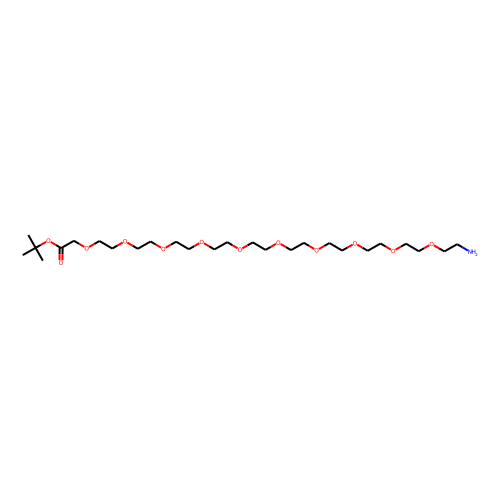 Amino-PEG10-CH2-Boc Chemical Structure
