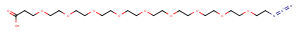 Azido-PEG9-acid Chemical Structure
