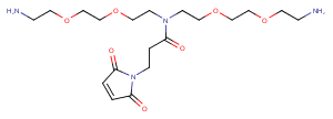 N-Mal-N-bis(PEG2-amine) Chemical Structure