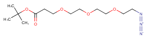 N3-PEG3-CH2CH2-Boc Chemical Structure