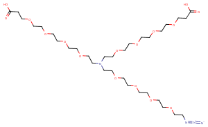 2093152-80-6 N-(Azido-PEG4)-N-bis(PEG4-acid) Chemical Structure
