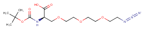 Azido-PEG3-Ala-Boc Chemical Structure