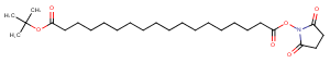 Boc-C16-NHS ester Chemical Structure
