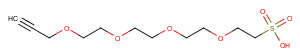 Propargyl-PEG4-sulfonic acid Chemical Structure