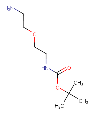 127828-22-2 Amino-PEG2-NH-Boc Chemical Structure