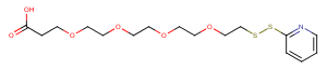 (2-pyridyldithio)-PEG4 acid Chemical Structure