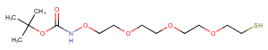 1895922-75-4 Boc-Aminooxy-PEG3-thiol Chemical Structure