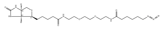 Biotin-PEG2-C6-azide cas:1011268-29-3