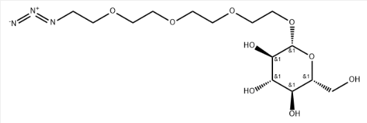 CAS:1609083-15-9，Azido-PEG4-beta-D-glucose