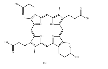 cas:69477-27-6，糞卟啉二鹽酸化物;四羧基卟啉I 鹽酸鹽