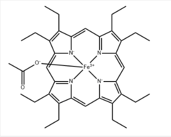 cas:41697-90-9|2,3,7,8,12,13,17,18-八乙基-21H,23H-卟啉鐵(III)乙酸鹽