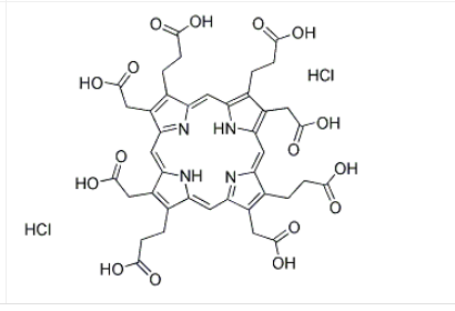 cas:150957-29-2，卟啉 III 二鹽酸鹽
