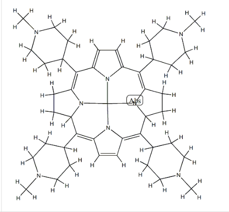 Fe-TMPyP，cas:133314-07-5，MESO -四(N -甲基- 4 -吡啶)卟啉五氯化鐵(Ⅲ)
